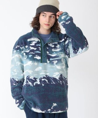 Columbia Columbia/ ヘルヴェティアII プリントハーフスナップフリース /コロンビア Crushed Blue Sisters