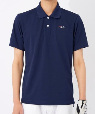 FILA GOLF／marie claire 【FILA GOLF】ワンポイントロゴ半袖ポロシャツ ネイビー