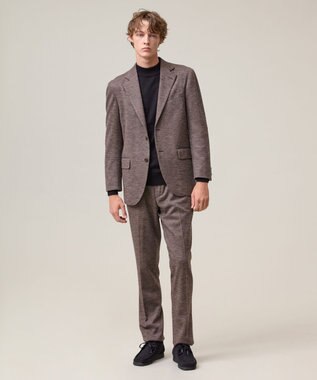 J.PRESS MEN 快適さとエレガンスを纏う【セットアップ対応 / ストレッチ】SOFAニット ハイグレードジャージー ジャケット ブラウン系8