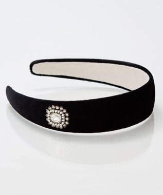 Phoebe <オンワード限定セット>トゥウィンクルフレームパールピアス×クラッシービジューカチューシャ ゴールド ゴールド