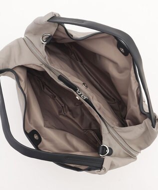 Y'SACCS シワナイロン2WAYトートバッグ Mサイズ グレー