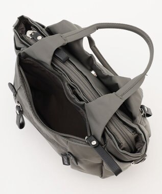 LA BAGAGERIE 【MONICA】ラウンド2WAYミニトートバッグ ダークグレー