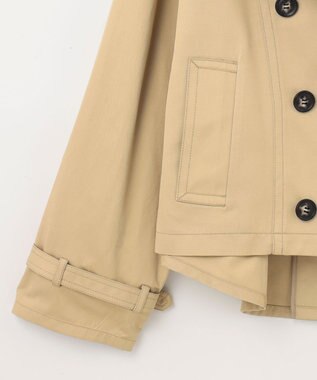 GRACE CONTINENTAL ドルマントレンチジャケット キャメル