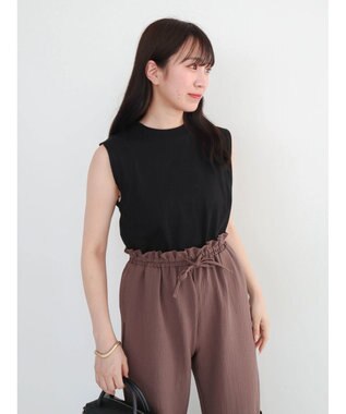 Green Parks ・Ｄｏｕｂｌｅ　Ｆｌａｇｓ　ピグメント加工ノースリＴＥＥ Black