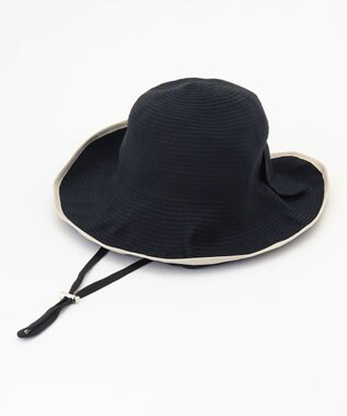 ANY SIS グログランリボン ハット ブラック