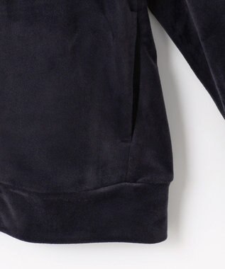 23区GOLF 【WOMEN】【ストレッチ】ベロアフーディ ネイビー系