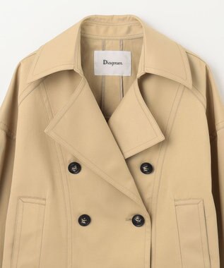 GRACE CONTINENTAL ドルマントレンチジャケット キャメル