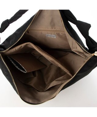 UNBILLION カシュカシュ cachecache / シワナイロンビッグバッグ ブラック