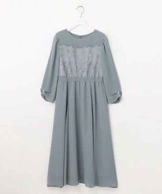ANY SIS S 【洗える】フラワー刺繍パーツ ワンピース ミント