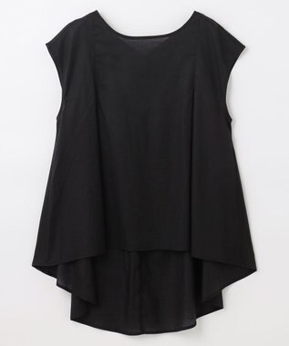 ANY 【洗濯機可能】シルキーソフトブラウス ブラック