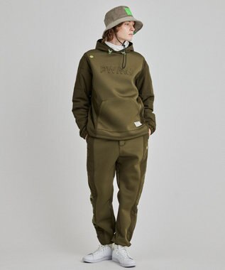 PW CIRCULUS 【MEN】中綿コンビデタッチャブルフーディ カーキ系
