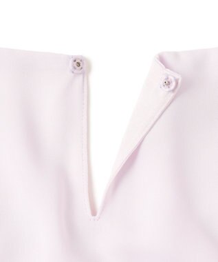 23区 【洗える】シルキーデシン ボールチェーン カットソー ライラック系