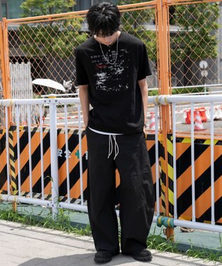 WEGO 【ウエストゴム/MLサイズ展開】テクニカルバルーンパンツ ブラック