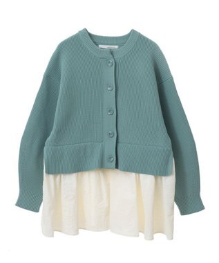 Green Parks ・ＥＬＥＮＣＡＲＥ　ＤＵＥ　スソレイヤーニットカーディカ Green