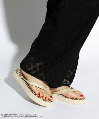 Green Parks ■ＬＯＶＥＢＯＡＴ　レオパードビーチサンダル Leopard