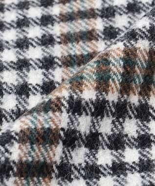 JOSEPH ABBOUD 【John Scott・スコットランド製・英国王室御用達】ラムウール マフラー ダークブラウン系4