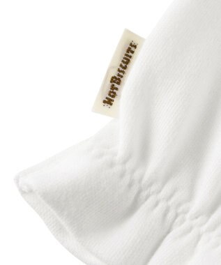 MIKI HOUSE HOT BISCUITS スムース素材ミトン 白