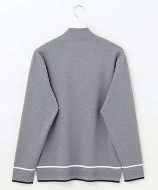 23区GOLF 【MEN】ハーフジップ ニットソー ライトグレー系