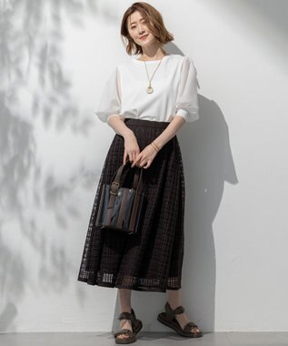 23区 ホーン ネックレス ベージュ系