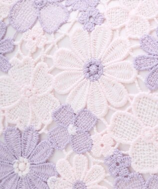 Maison de FLEUR フラワーレース2Wayスクエアトートバッグ Lavender