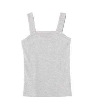 earth music&ecology チェーンリブラメカットタンクトップ Gray