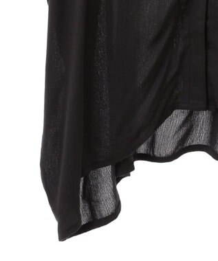 Green Parks クレープチュニック Charcoal Gray