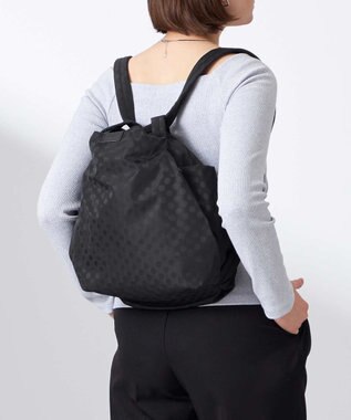 Y'SACCS 【大人のおしゃれ手帖10月号掲載】市川実和子×Y'SACCS　ドット2WAYリュック ブラック