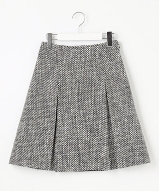 Feroux 【セットアップ対応】ツイードミニ スカート ブラック系2