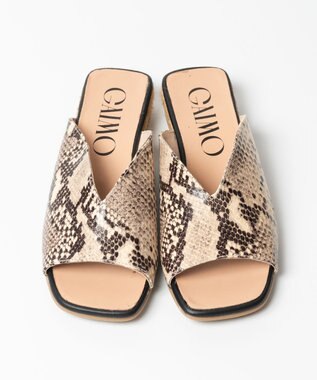 gaimo 【GAIMO/ガイモ】Ｖカットジュートミュールサンダル/TIANA-RS パイソン