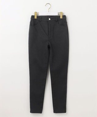 ANY SIS 【洗える/裏起毛】スフレ デニム ブラック