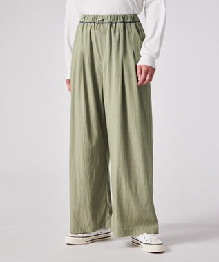 Paul Smith ドロストコード レーヨン パンツ カーキ