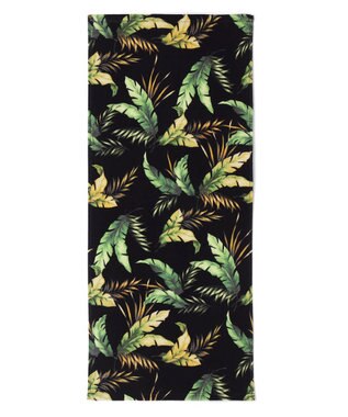 San-ai Resort（三愛水着楽園） Tropical Leaf　フェイスタオル【San-ai Resort（サンアイリゾート）】 ブラック