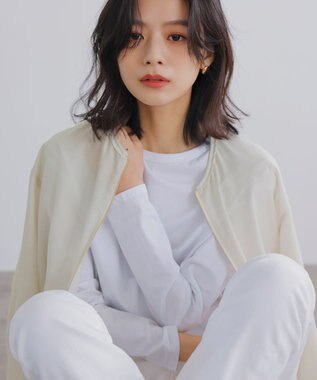 23区 【洗える】シアー ブルゾン ベージュ系