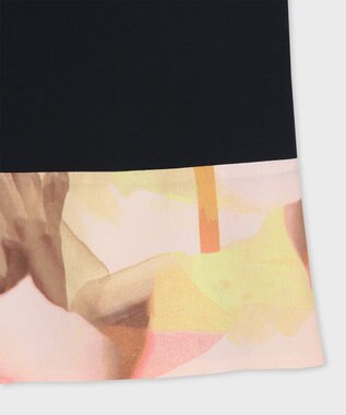 Paul Smith プリント コンビネーション 半袖Tシャツ ブラック