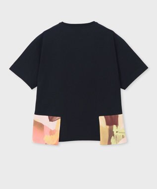 Paul Smith プリント コンビネーション 半袖Tシャツ ブラック