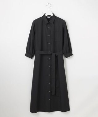 J.PRESS LADIES L 【洗える・接触冷感・UVケア】エステネージュ シャツ ワンピース ブラック系