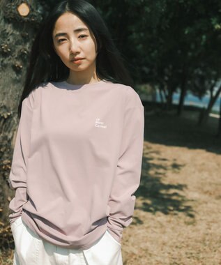 SHARE PARK LADIES 【UNISEX】吸水速乾 LMCバックプリントロングスリーブTシャツ（S・Mサイズ） スモーキーピンク
