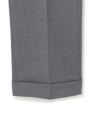 J.PRESS MEN 【J.PRESS ORIGINALS】PEPPIN MERINO TROPICAL PIPED STEM TROUSERS / JAPAN MADE ライトグレー系