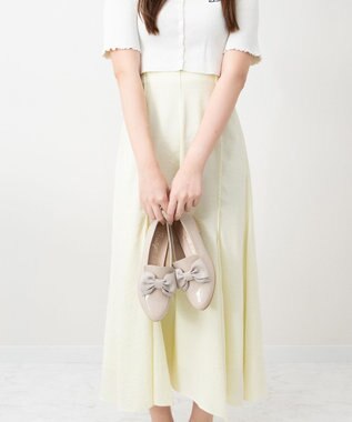 Bridget Birkin 【Bridget Birkin】ラウンドリボンローファー ベージュエナメル