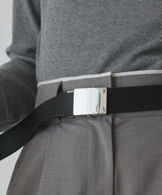 GRACE CONTINENTAL ワイドガチャベルト ブラック