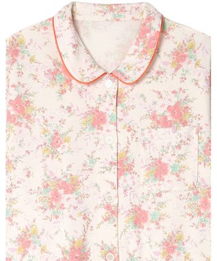 Wing パジャマ 長袖 長ズボン 綿100％ スムース素材 レディース EP5063 ウイング／ワコール クリーム