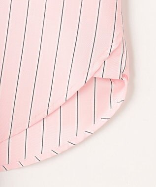 ANY ANYオーバーサイズシャツ ピンクストライプ