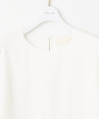 ANY SIS 【洗える】レイヤードヘム ブラウス オフ