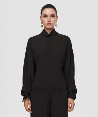 JOSEPH クレープブラウス BUICK Cocoa