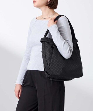 Y'SACCS 【大人のおしゃれ手帖10月号掲載】市川実和子×Y'SACCS　ドット2WAYリュック ブラック