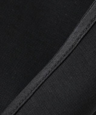 uncrave ダブルフェイスジャージー ドルマンスリーブリブトップス ブラック