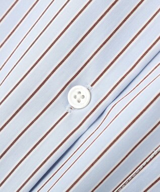 earth music&ecology スタンダードシャツ Stripe Blue