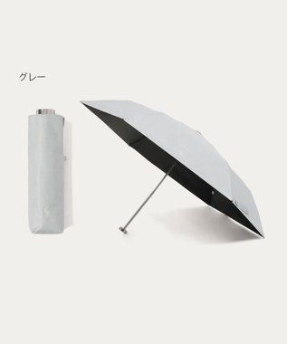 MOONBAT 【WEB限定/ 遮光率100％/遮熱/UV】POLO RALPH LAUREN（ポロ ラルフローレン）晴雨兼用日傘 ワンポイント ポロポニー シャンブレー 無地 折りたたみ傘 グレー