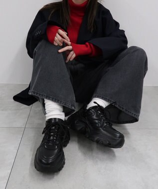 WEGO 厚底ダッドスニーカー ブラック