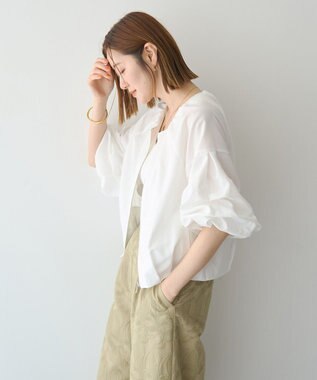 YECCA VECCA ホイップスリーブZIPジャケット Off White